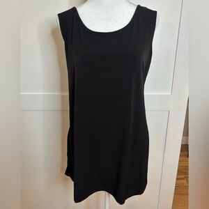 Susan Graver Black Sleeveless Tank Top size large